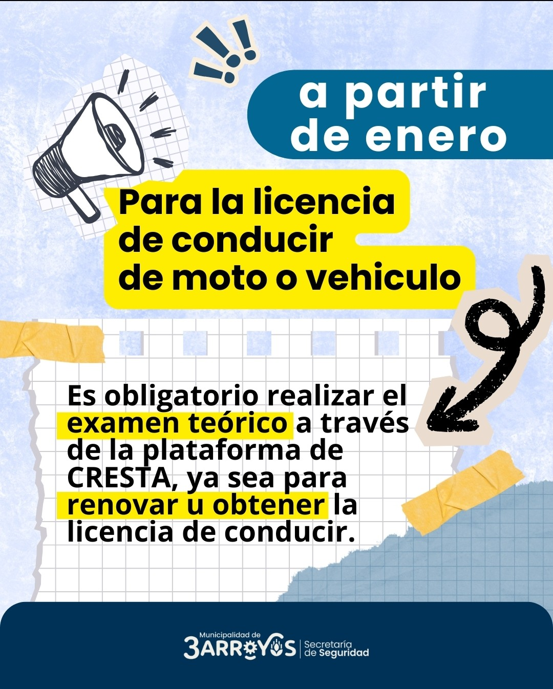 Desde enero, examen teórico obligatorio para licencias de conducir