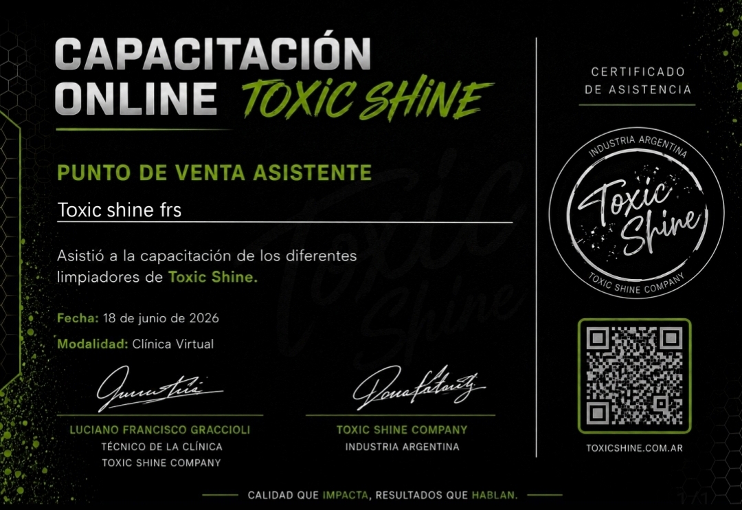 Toxic Shine FRS realiz&oacute; una capacitaci&oacute;n online para fortalecer la atenci&oacute;n y el conocimiento de sus productos